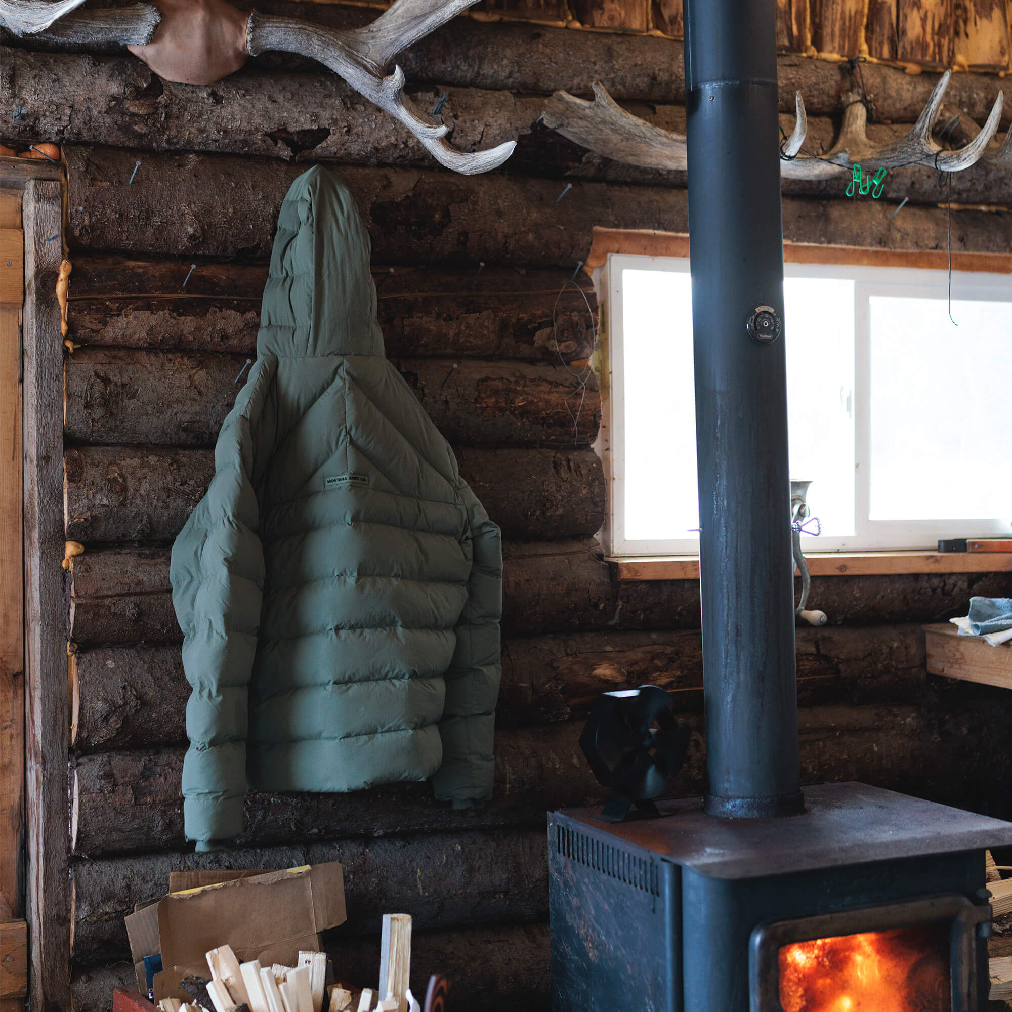 GRINNELL PUFFY ZIP JACKET - OLIVE