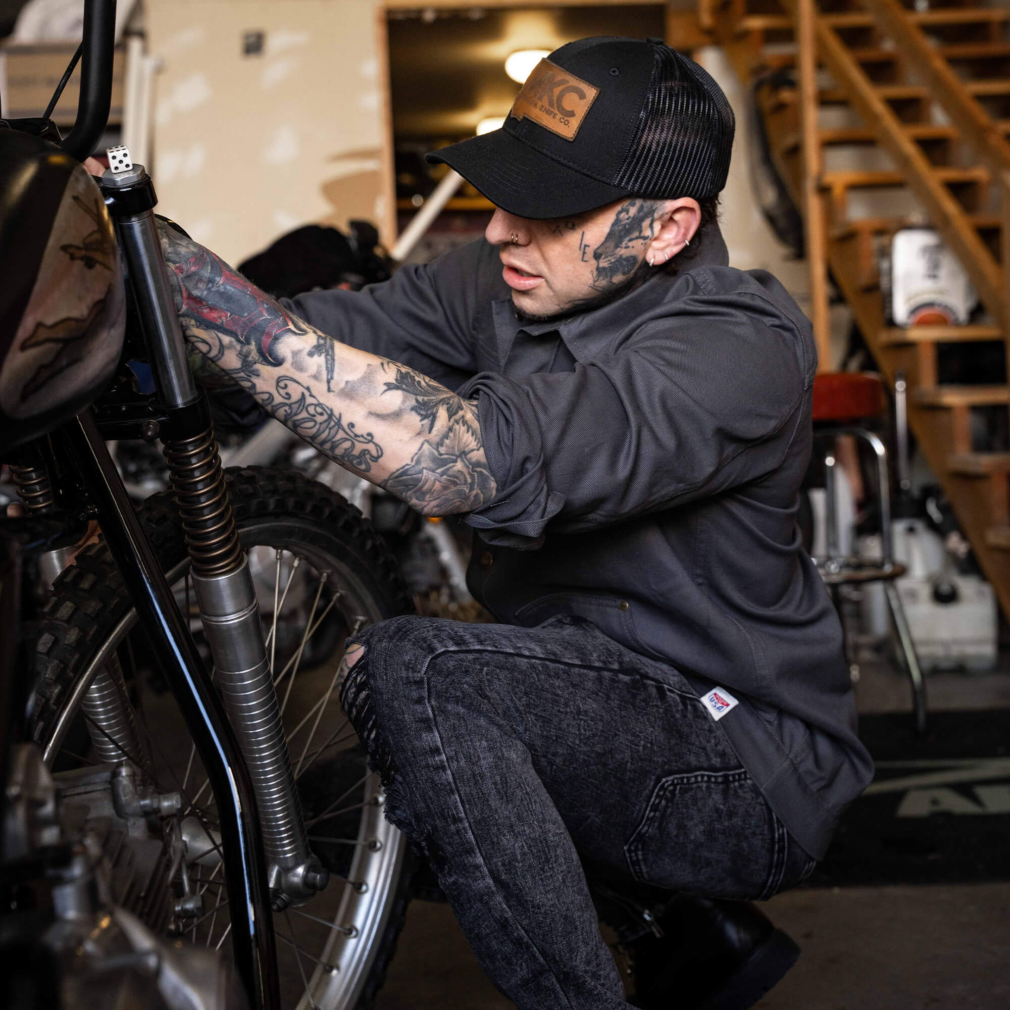 MKC WORK JACKET - CHARCOAL - USA MADE
