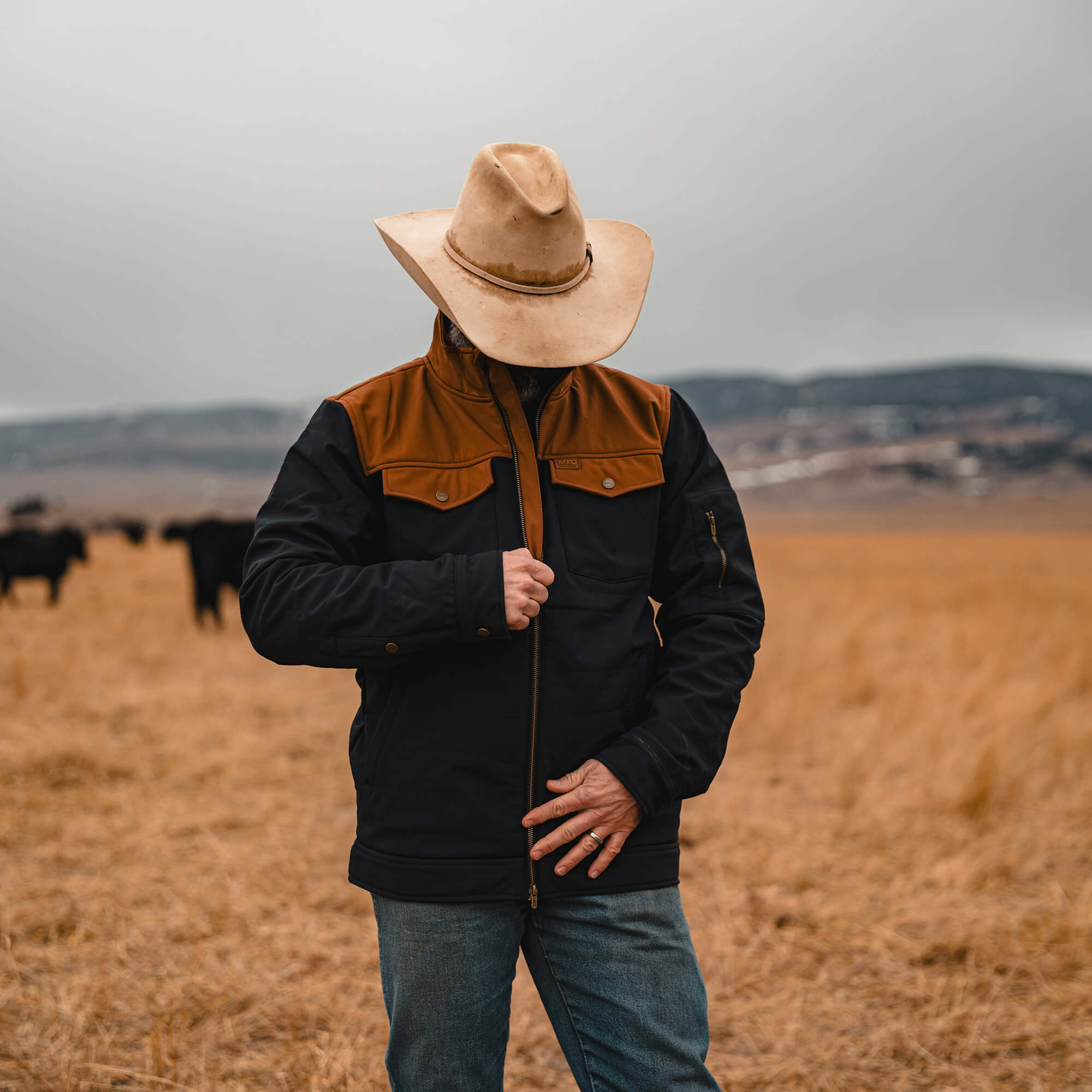 Augusta Jacket - Black/Coyote | Montana Knife Company
