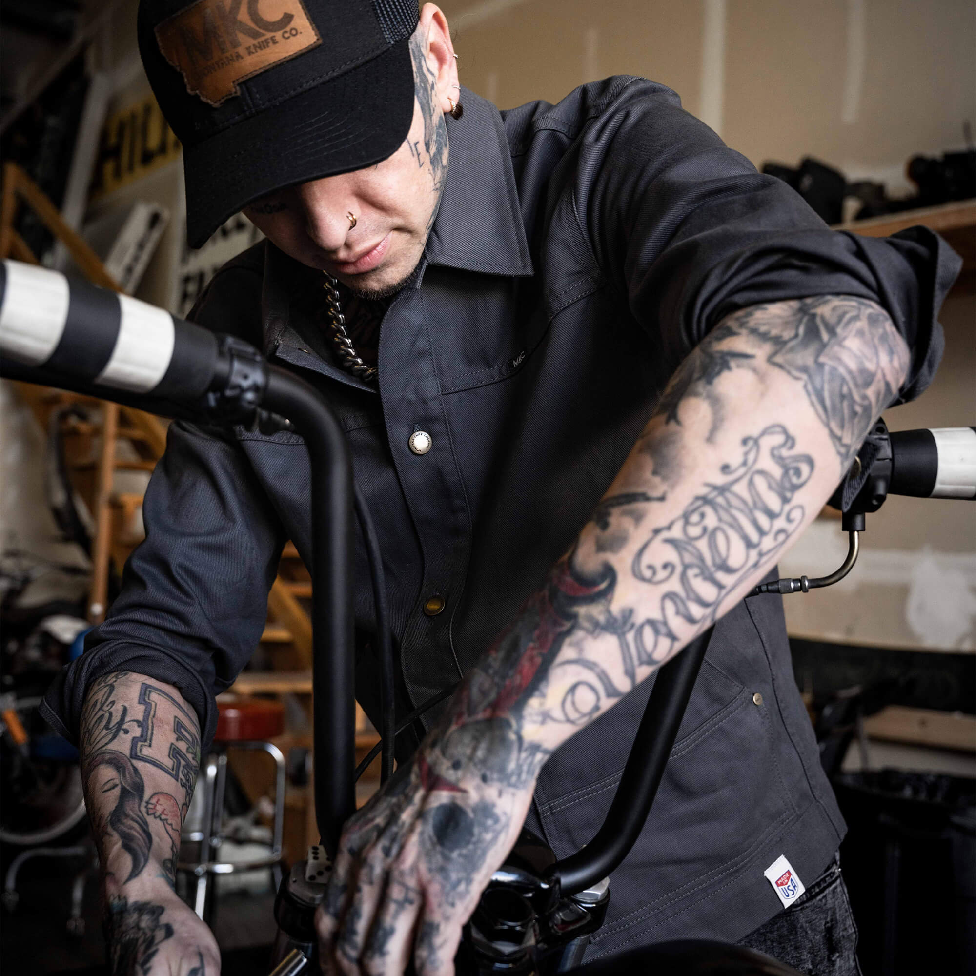 MKC WORK JACKET - CHARCOAL - USA MADE