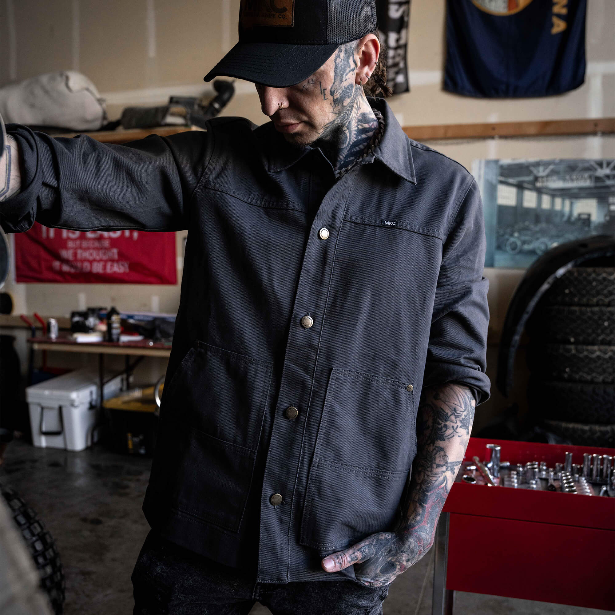 MKC WORK JACKET - USA MADE - CHARCOAL