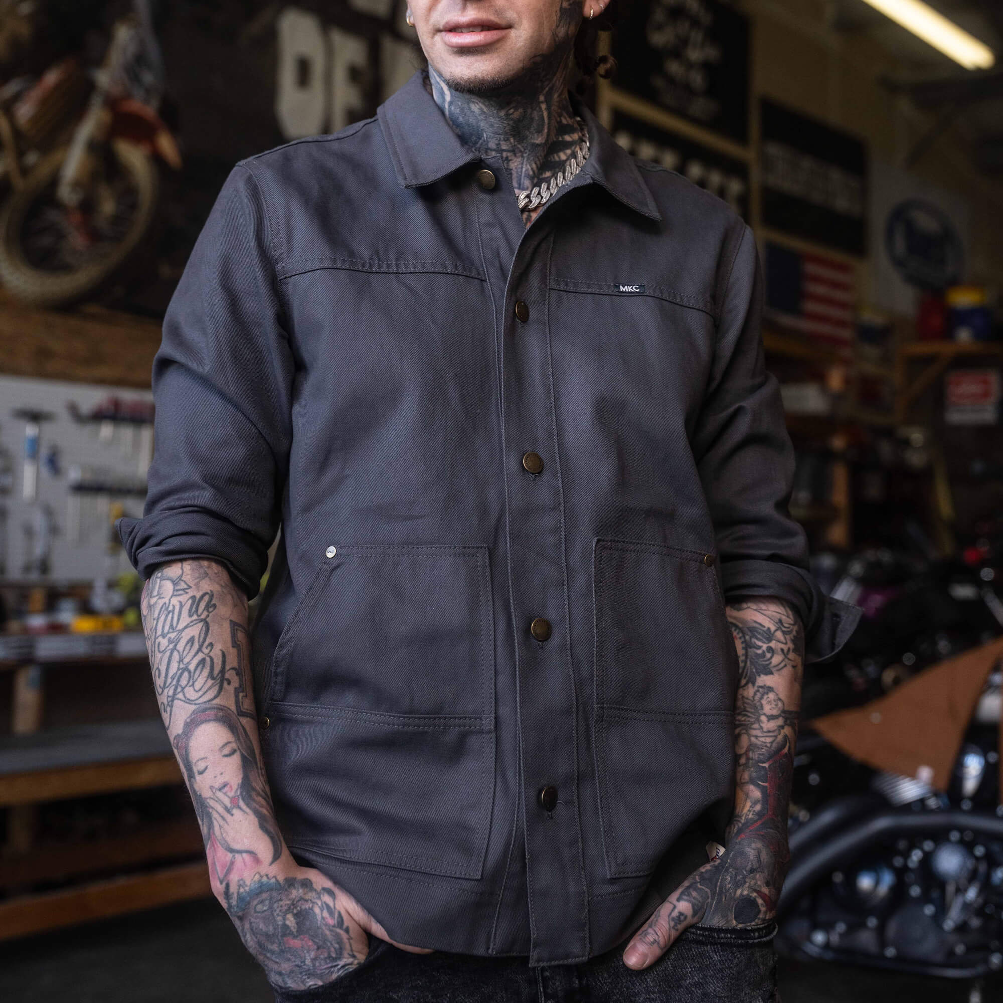 MKC WORK JACKET - CHARCOAL - USA MADE