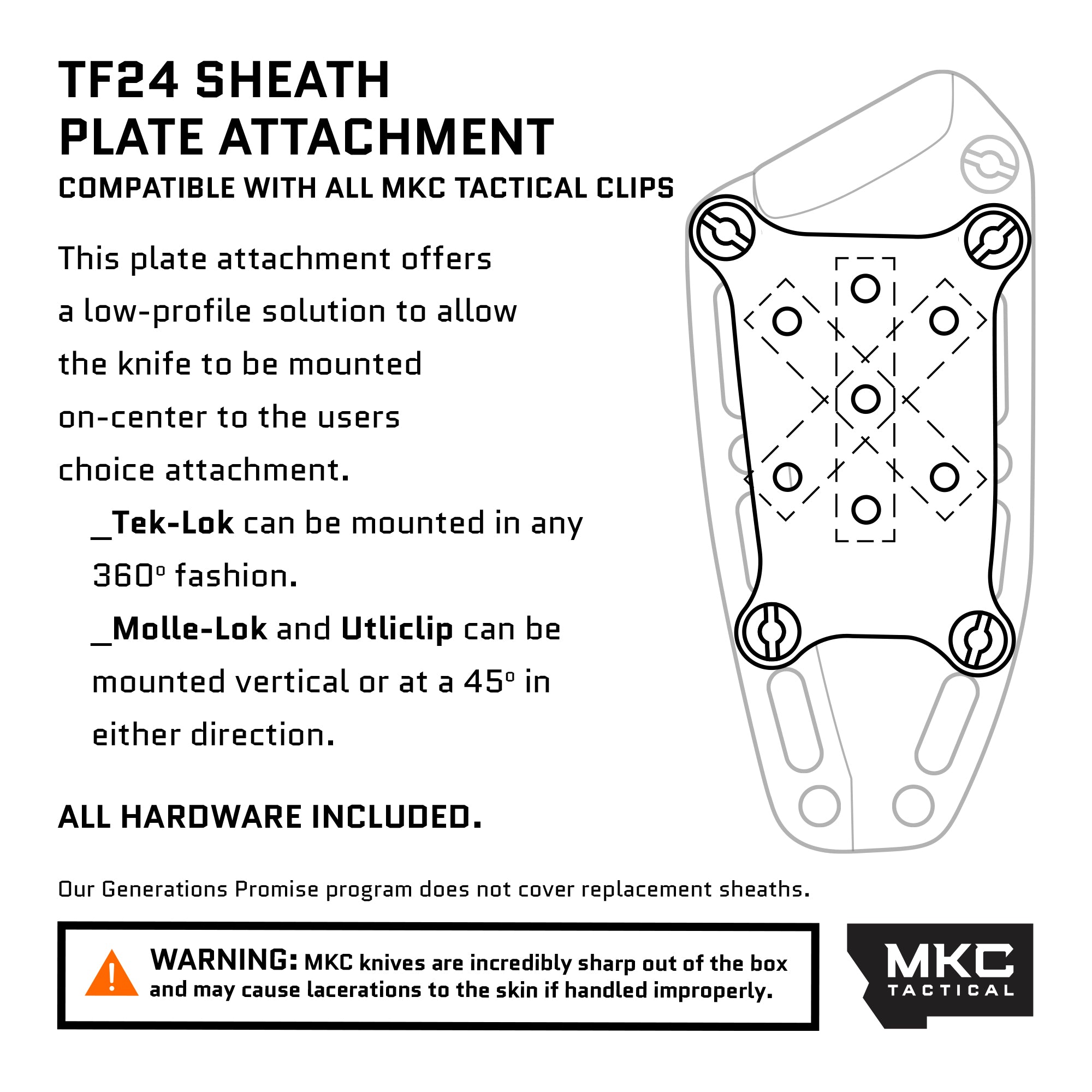 TF24 BACKPLATE ATTACHMENT