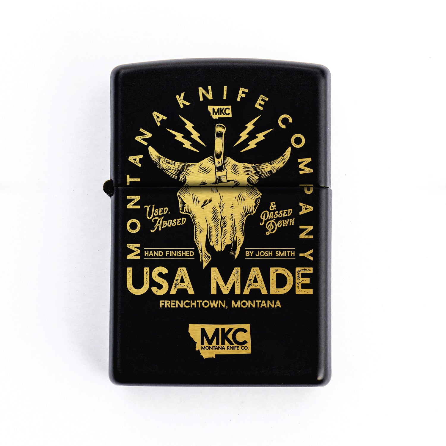 BISON SKULL - TRADITIONAL WINDPROOF ZIPPO LIGHTER - USA MADE