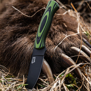 THE BLACKFOOT FIXED BLADE 2.0 - NEON GREEN AND BLACK