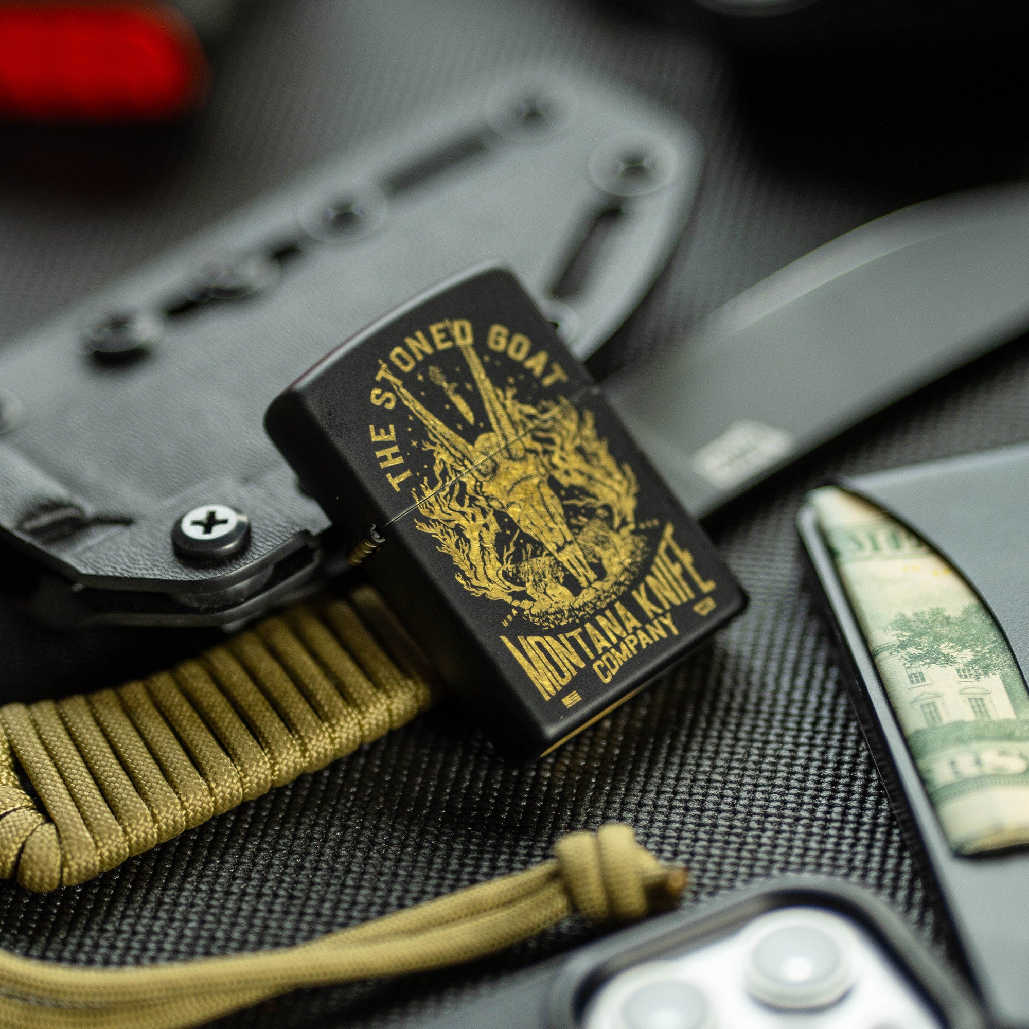 THE STONED GOAT - TRADITIONAL WINDPROOF ZIPPO LIGHTER - USA MADE