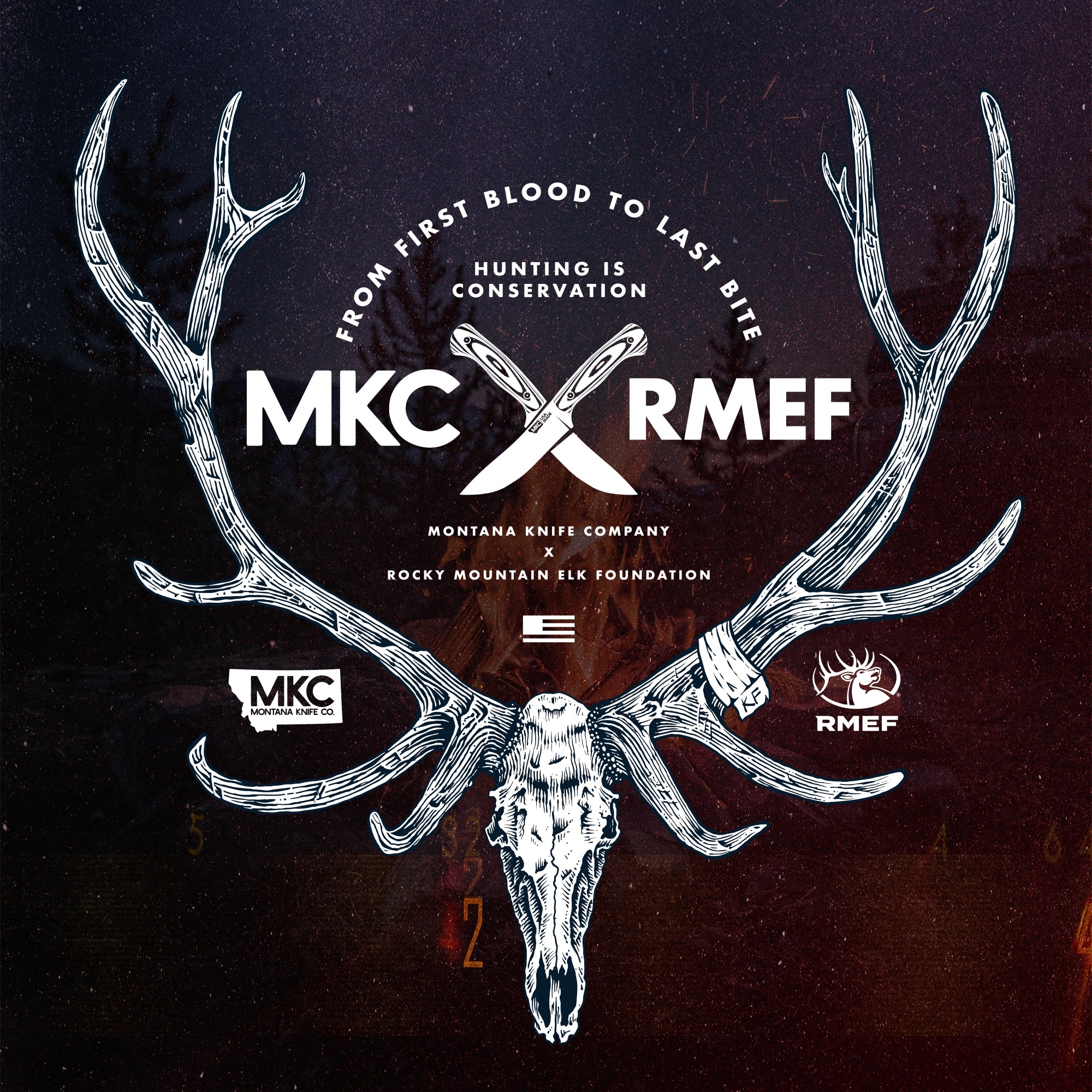 MKC x RMEF - ELK SKULL TEE