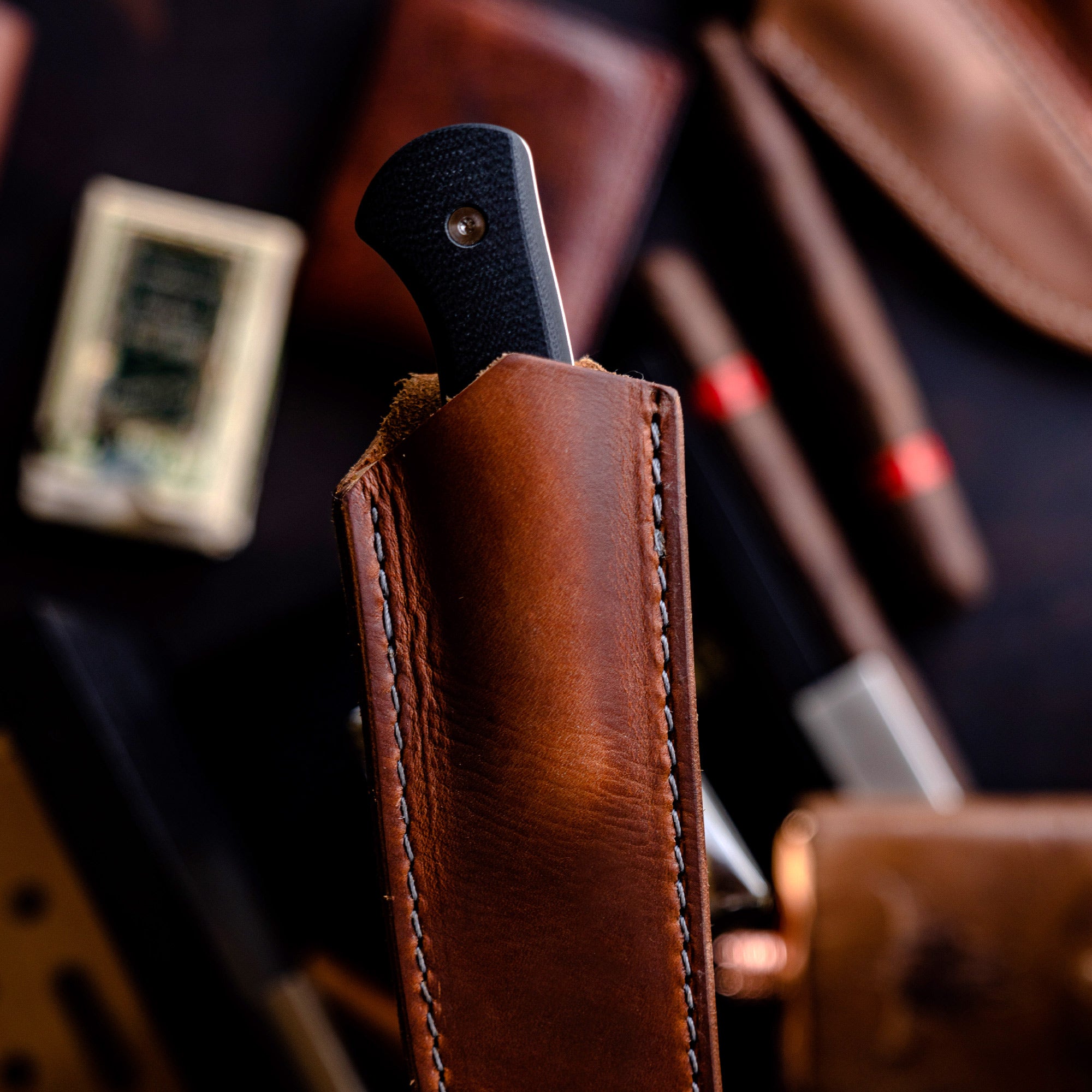 STONEWALL VERTICAL LEATHER SHEATH