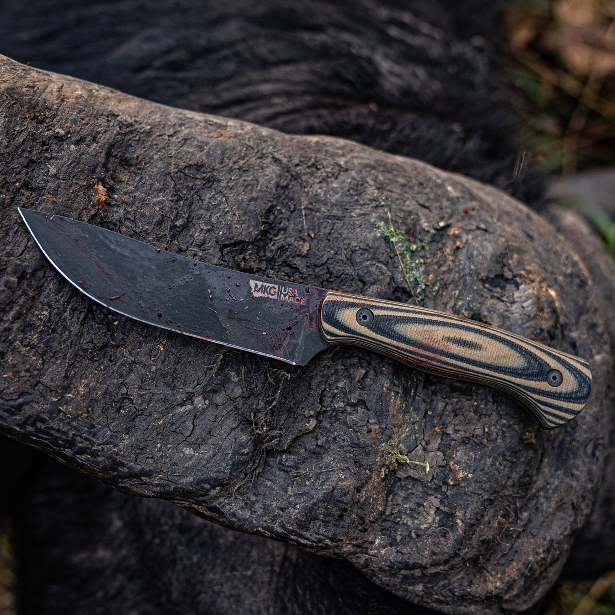 Montana Knife Set Antler w/Leather Sleeve