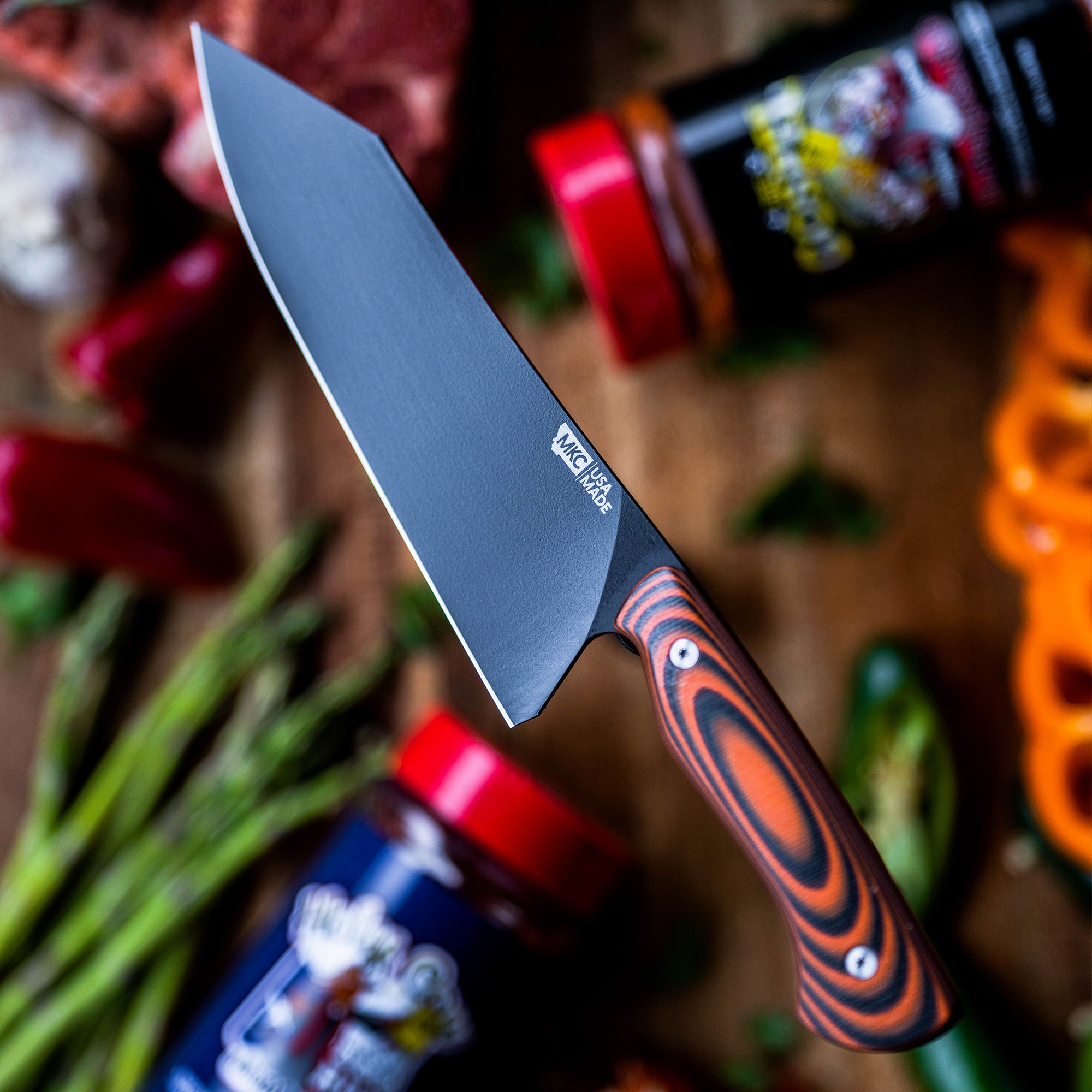 Williams Knife Co. Big Chef Knife | 9 Elmax Steel Blade | Versatile  Culinary Tool