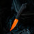 THE MINI-SPEEDGOAT FIXED BLADE - BLAZE ORANGE CERAKOTE™