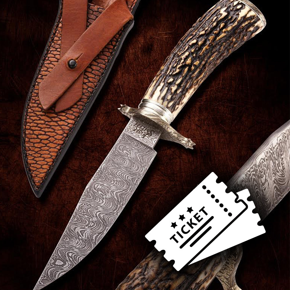 JOSH SMITH COWBOY FIGHTER KNIFE RAFFLE